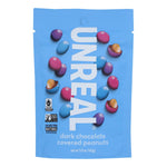 Unreal Dark Chocolate Peanut Gems - Case Of 6 - 5 Oz
