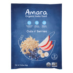 Amara - Baby Food Oats N Berry - Case Of 5 - .63 Oz
