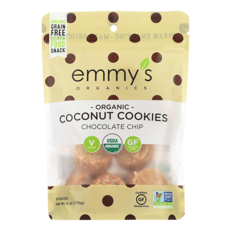 Emmy's Organics Chocolate Chip - Case Of 8 - 6 Oz.