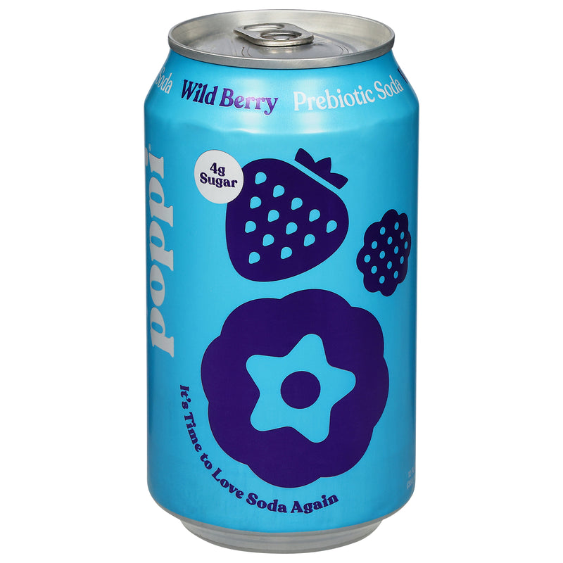 Poppi - Prebio Soda Wild Berry - Cs Of 12-12 Fz
