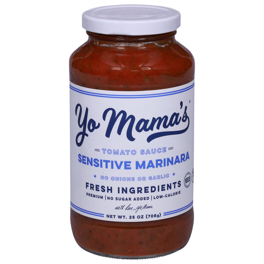 Yo Mama's Foods - Sce Marinara Sensitive - Cs Of 6-25 Oz