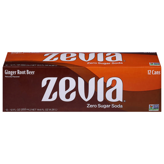 Zevia - Soda Ginger Root Beer - Cs Of 2-12/12 Fz