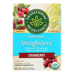 Traditional Medicinals Organic Weightless Cranberry Herbal Tea - Caffeine Free - 16 Bags