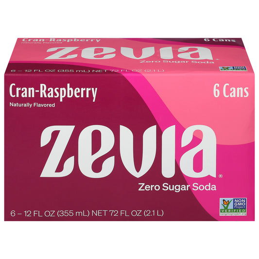 Zevia - Soda Cran Rasp Zero Cal - Cs Of 4-6/12 Fz