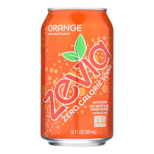 Zevia - Soda Orange Zero Cal - Cs Of 4-6/12 Fz