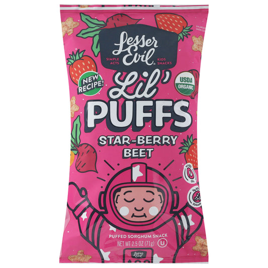 Lesser Evil - Lil Puff Og2 Star Berry - Cs Of 5-2.5 Oz